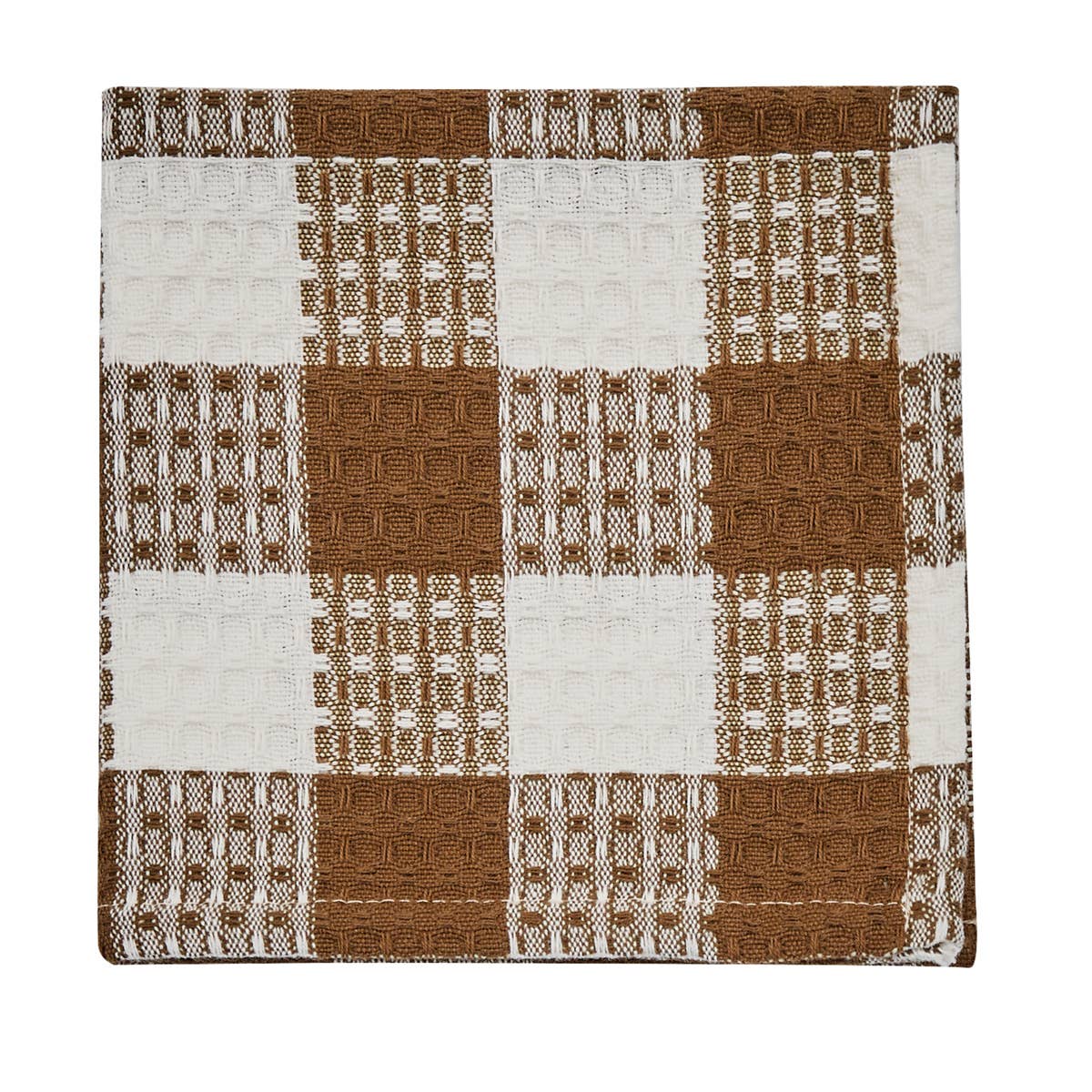 Wicklow Dishcloth-Brown And Cream