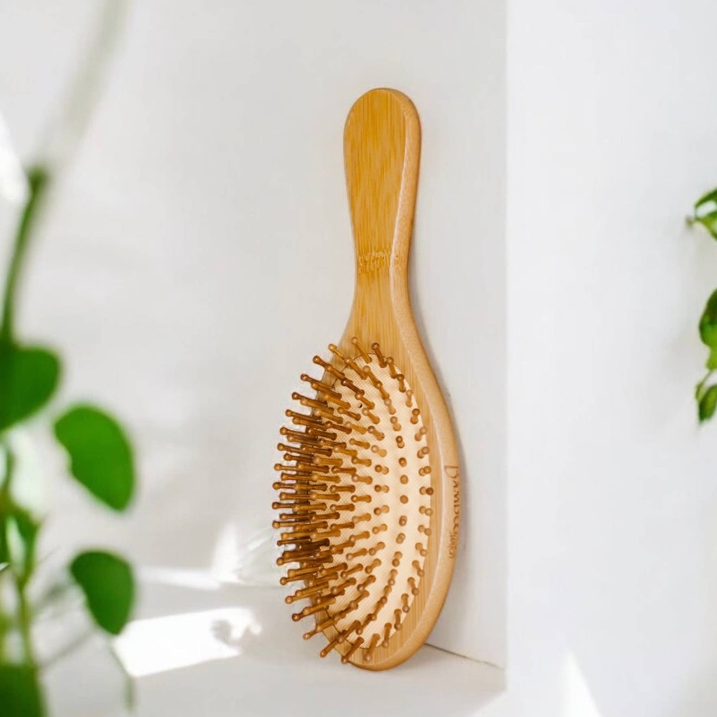 Bamboo Paddle Hairbrush | Round