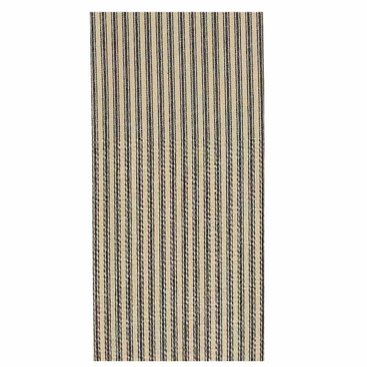 York Ticking Towel Black