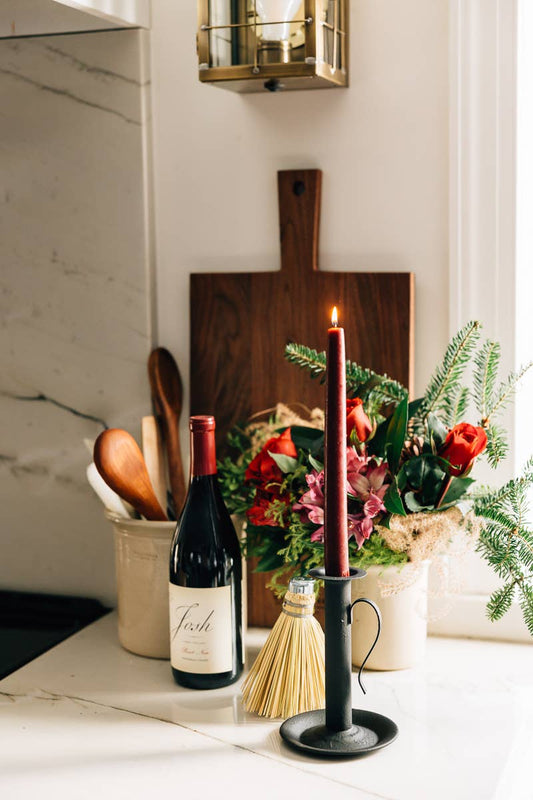 Tall Farmhouse Candlestick Holder