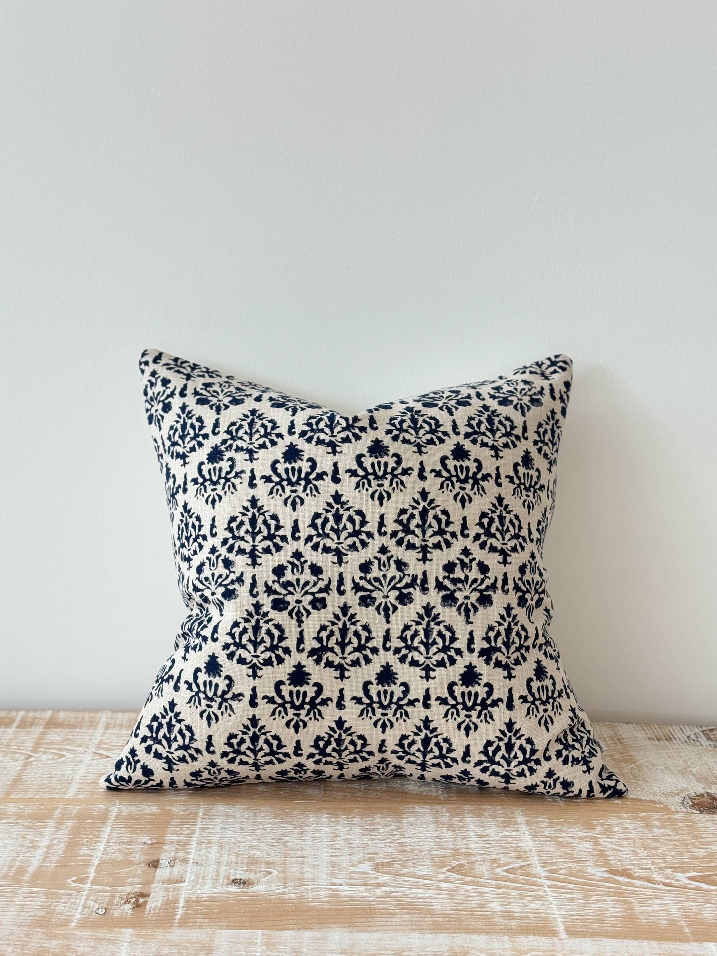 Ivy Navy Print Cushion Cover 45 x 45 - 100% Cotton Cover