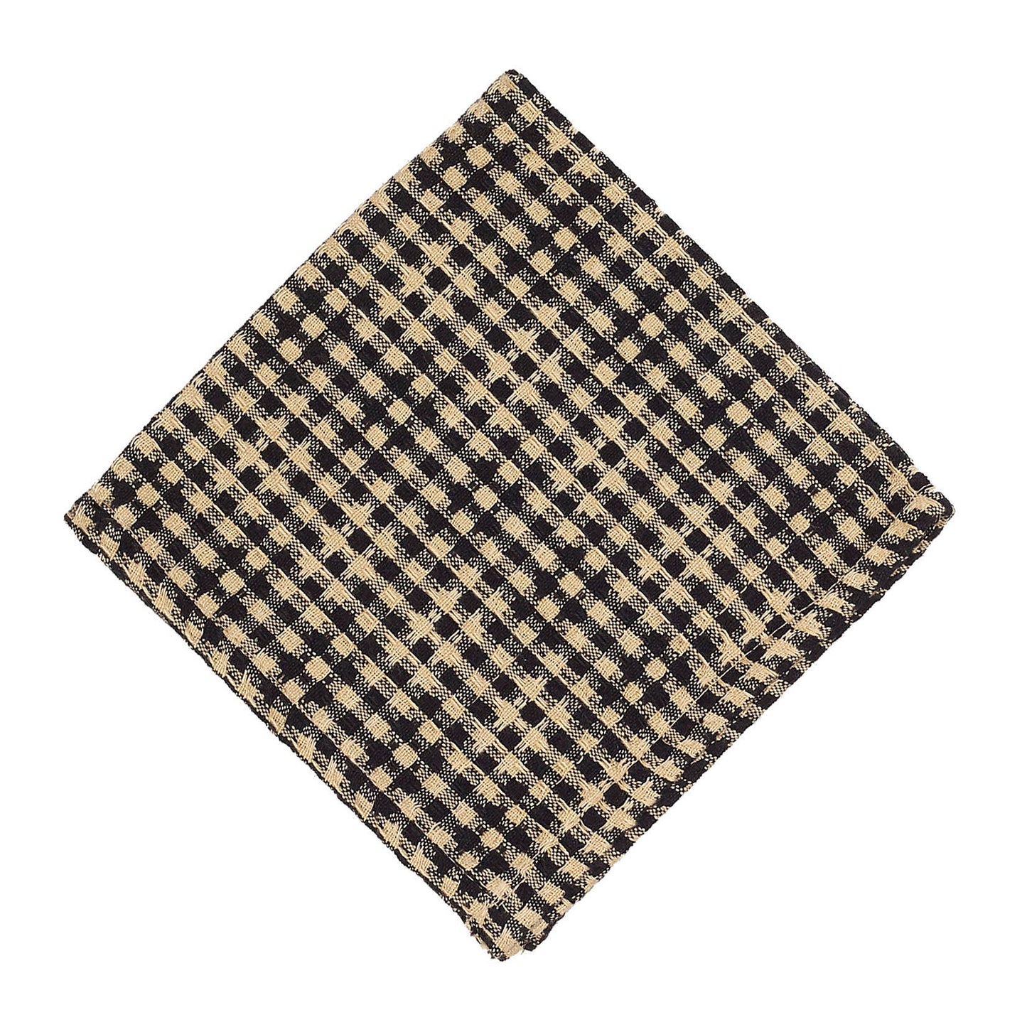 Star Black Check Dishcloth