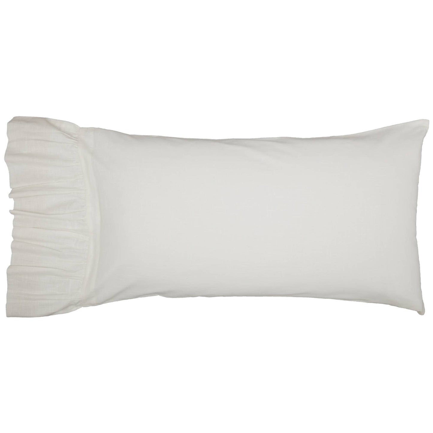 Elizabeth Ruffled King Sham Set of 2 37Lx21W+8