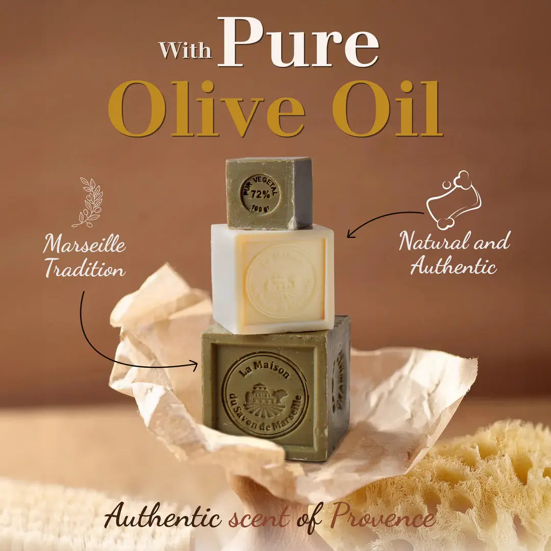 Marseille Soap Cube 100g/3.5oz – Authentic Marseille Soap