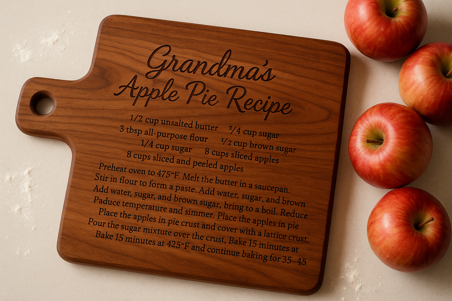 Personal Heirlooms (personalized cutting boards, monogrammed goods)