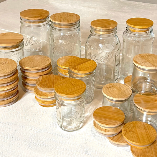 Bamboo Mason Jar Lid | Standard Mouth | Earth Day Bestseller