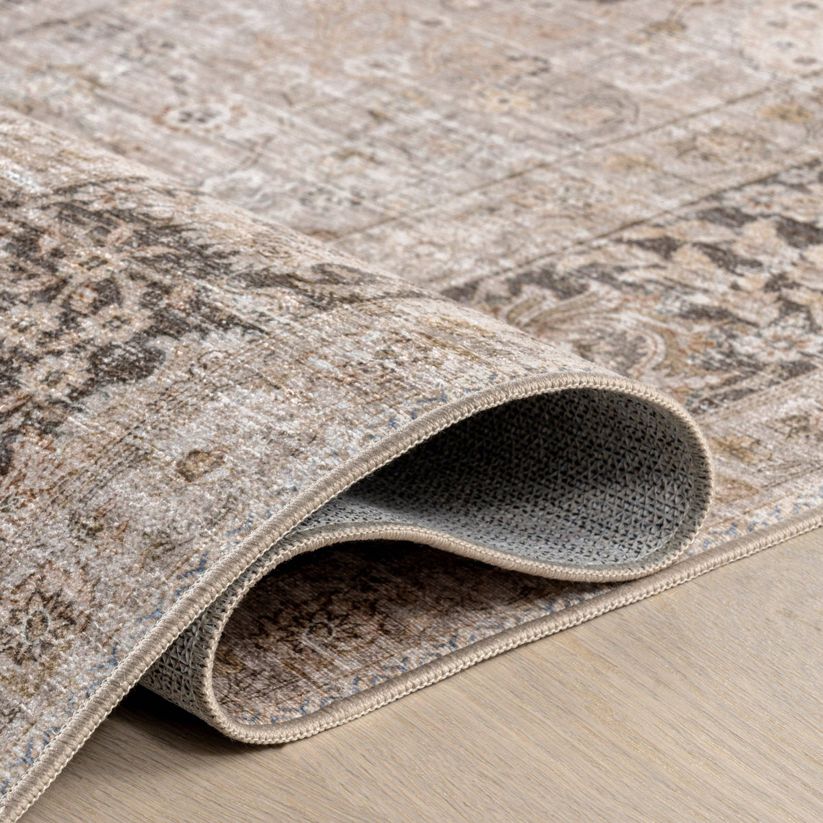 Bayberry Spill Proof Vintage Machine Washable Area Rug