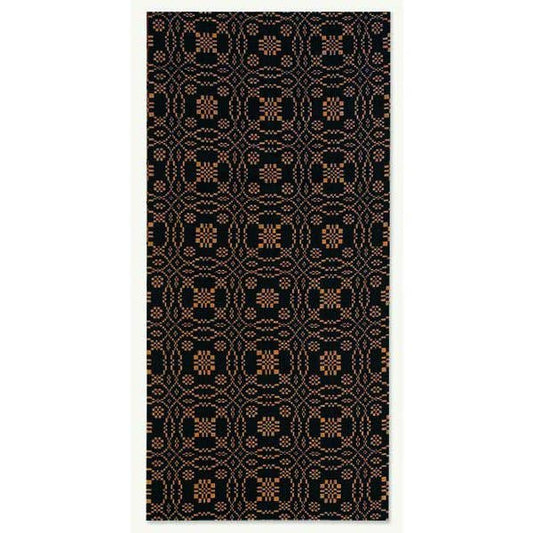 Lover's Knot Jacquard Towel - Black