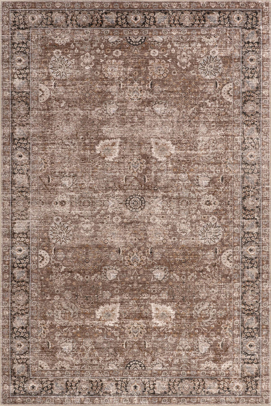 Bayberry Spill Proof Vintage Machine Washable Area Rug