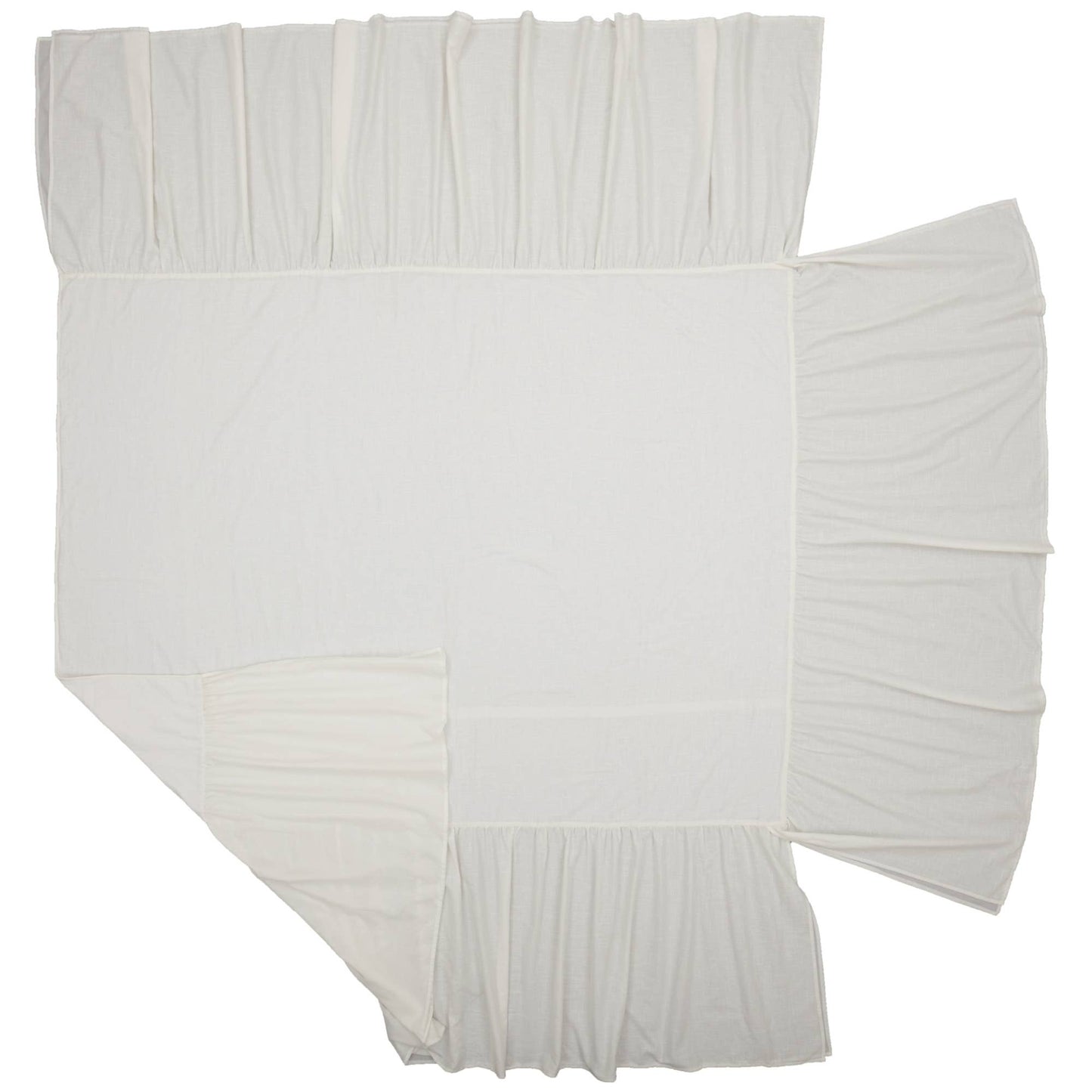 Elizabeth Ruffled Queen Bedspread 80Lx60W+27