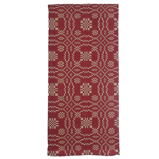 Lover's Knot Towel -  Barn Red