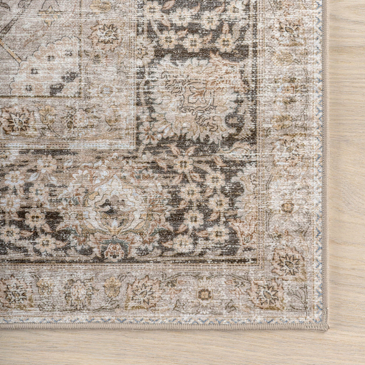 Bayberry Spill Proof Vintage Machine Washable Area Rug
