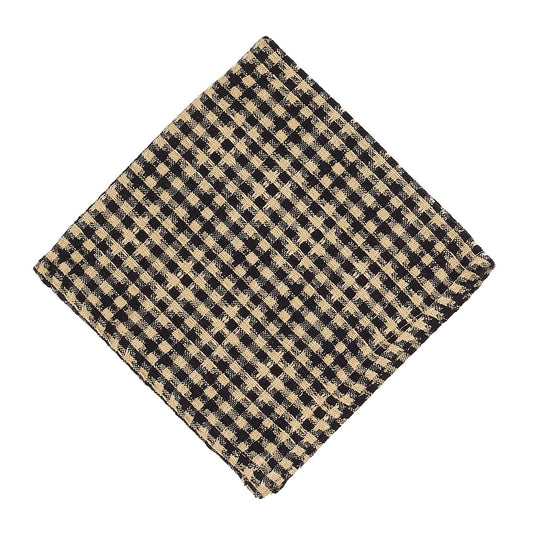 Star Black Check Dishcloth