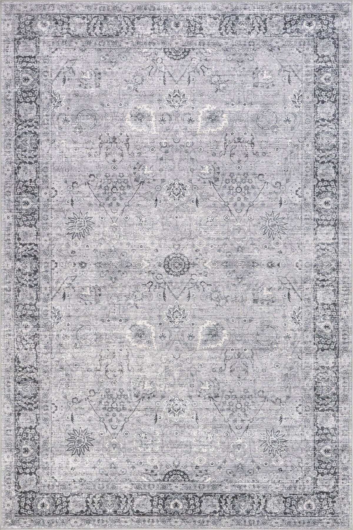 Bayberry Spill Proof Vintage Machine Washable Area Rug