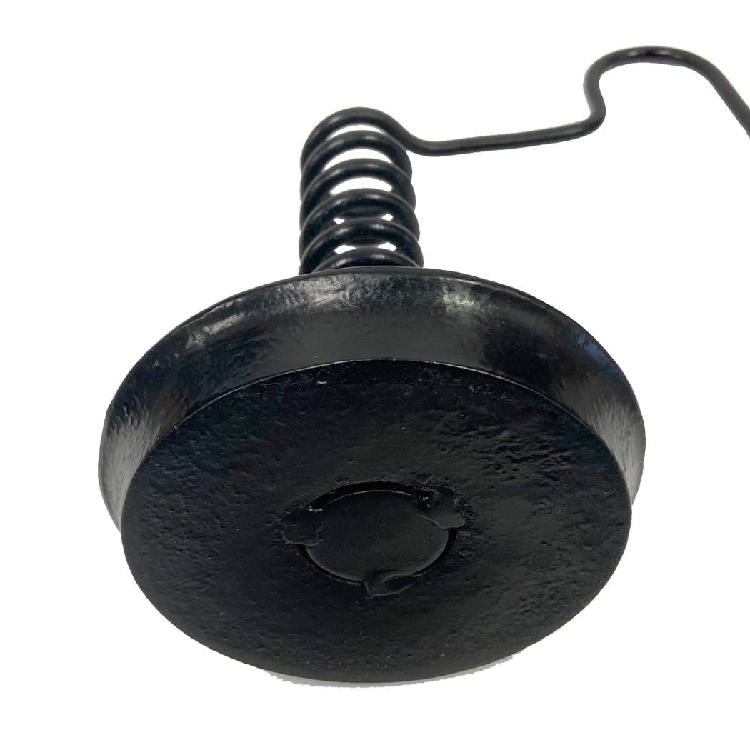 Iron Spiral Courting Candle Holder, 10"