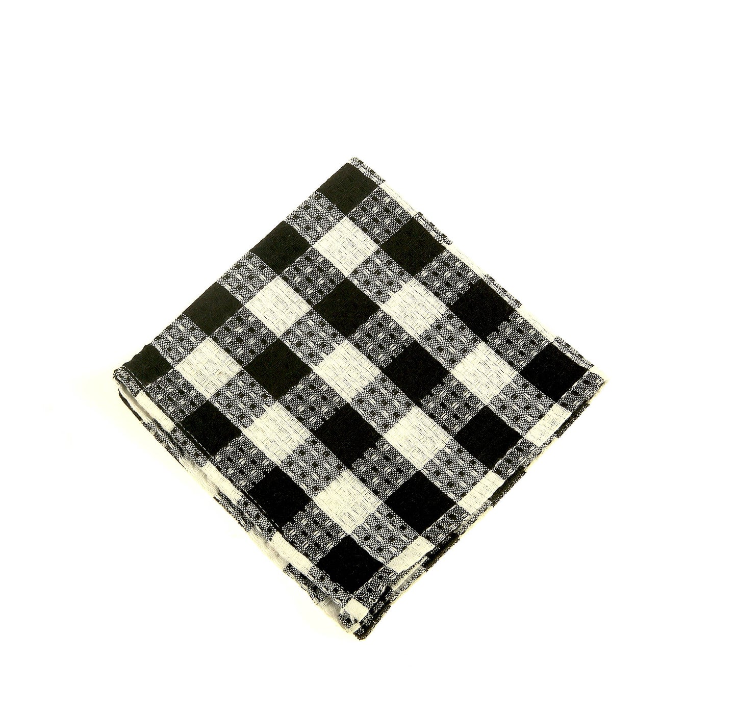 Buffalo Check Dishcloth - Black