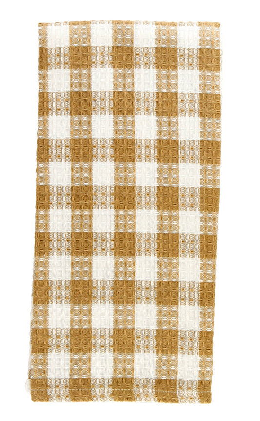 Buffalo Check Tea Towel - Beige