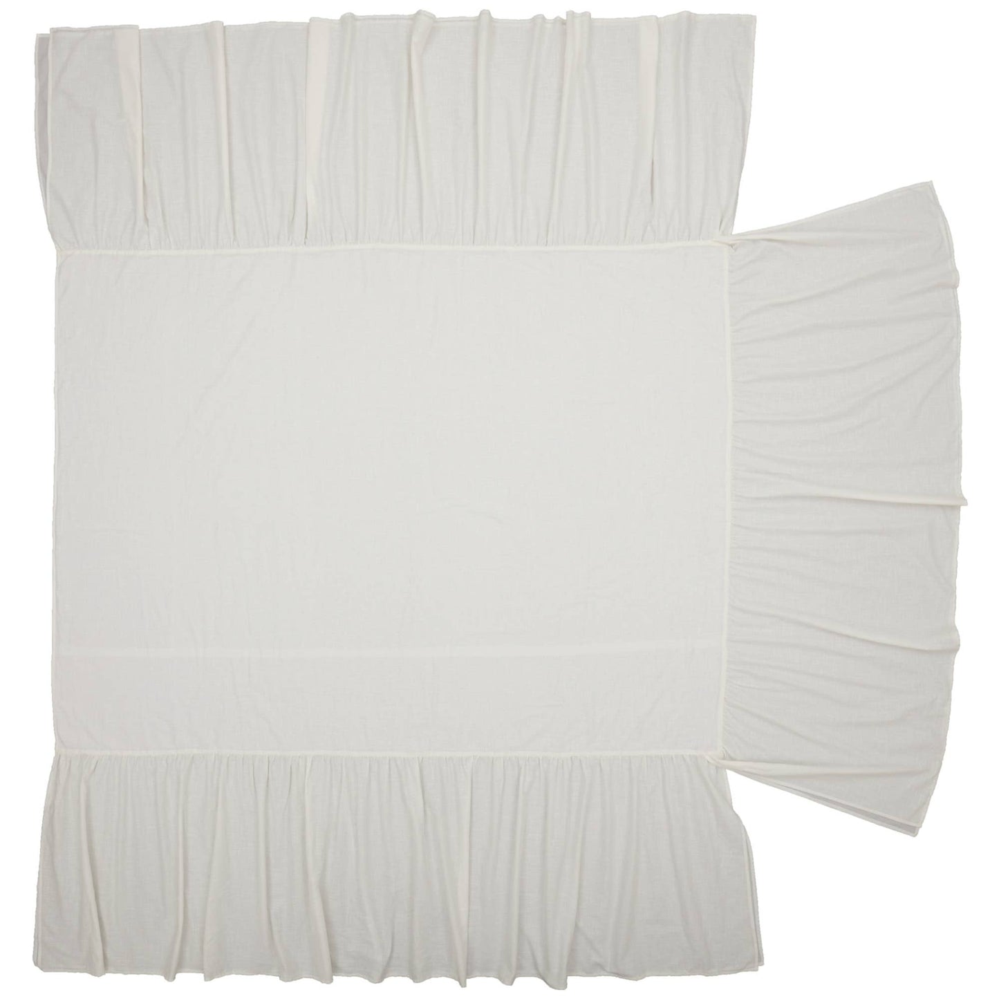 Elizabeth Ruffled Queen Bedspread 80Lx60W+27