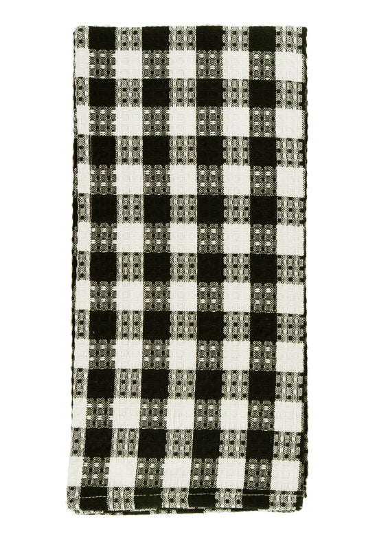 Buffalo Check Tea Towels - Black
